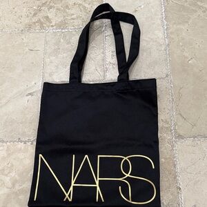 NARS Elegant Black Tote with Gold Accents
